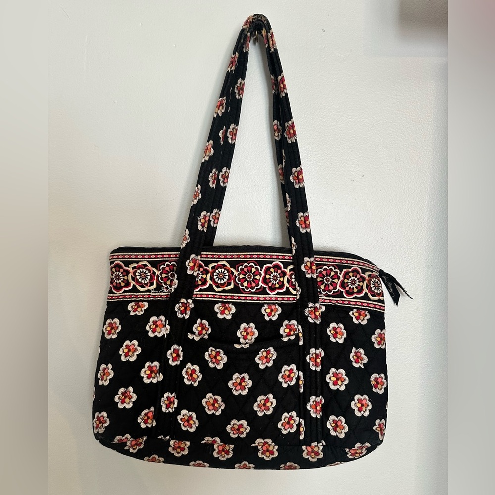 Vera Bradley Floral Black Purse